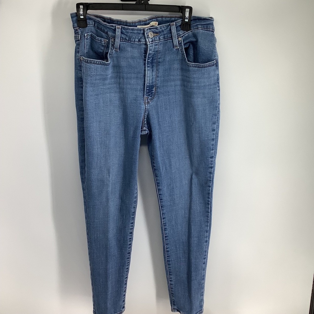 Levis 721 High Rise Skinny Jeans Blue Medium Wash Denim Size 32 High Waisted